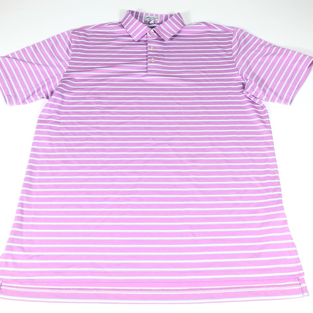 Peter Millar Summer Comfort Polo Purple  Carolina Golf Club NC Logo